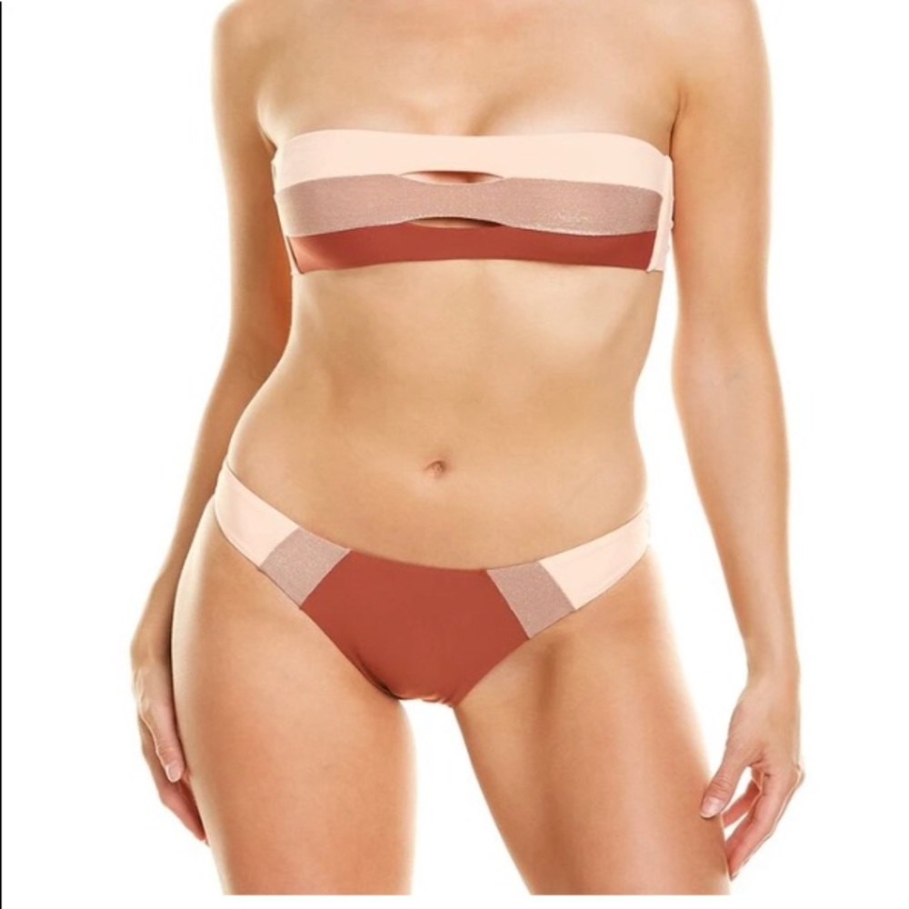 NEW with tags PilyQ bandeau bikini set size M